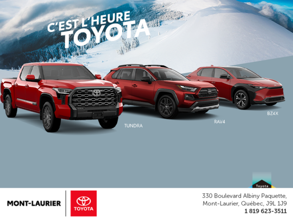 C'est l'heure Toyota!