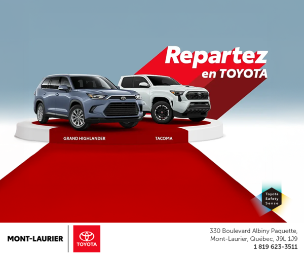 Repartez en Toyota!