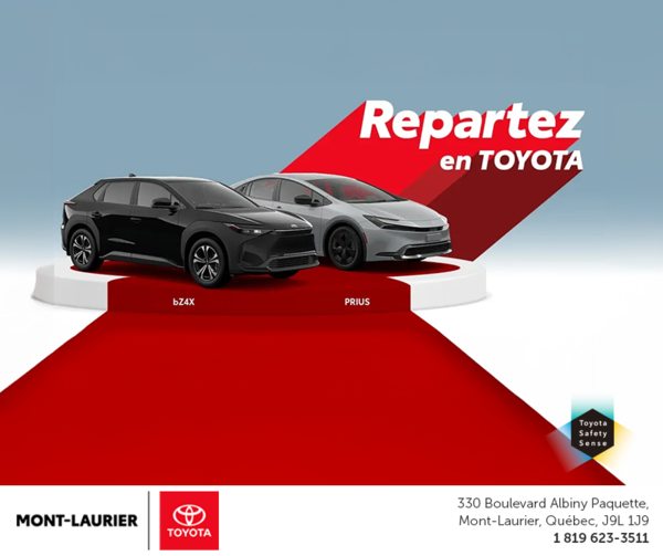 Repartez en Toyota!