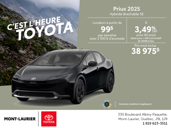 Toyota Prius Plug-In Hybrid 2025
