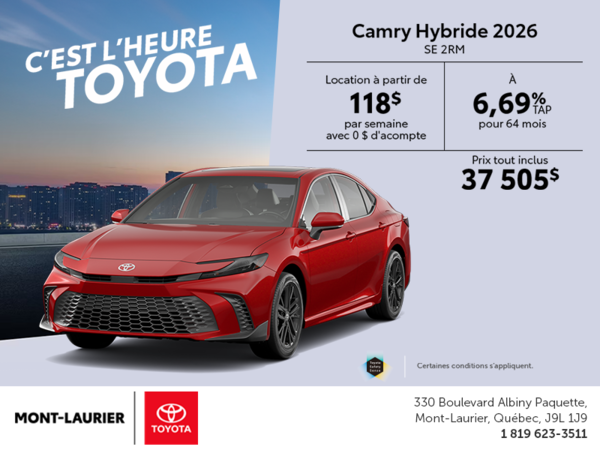 Toyota Camry Hybrid 2026