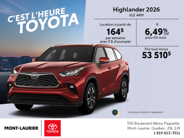 Toyota Highlander 2026