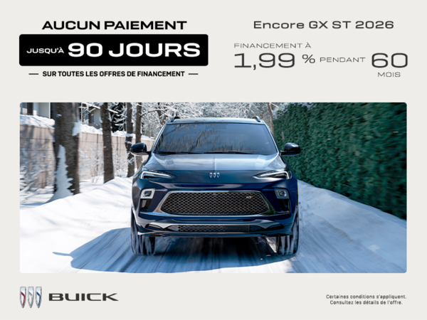 Procurez-vous le Buick Encore GX 2026