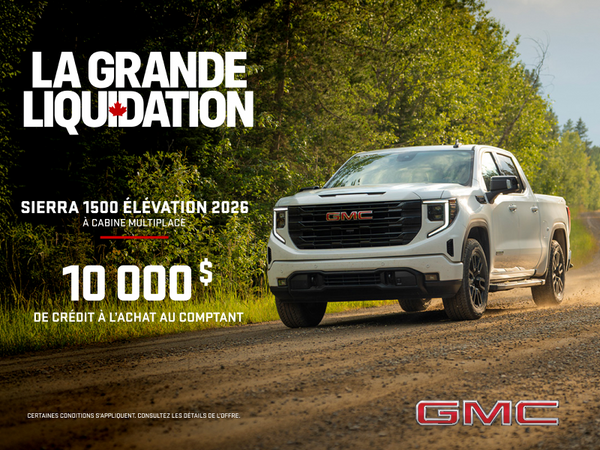 Le GMC Sierra 1500 Pro Graphite 2026 à Cabine Multiplace