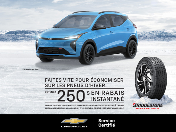 FAITES VITE POUR ÉCONOMISER SUR LES PNEUS D'HIVER.
