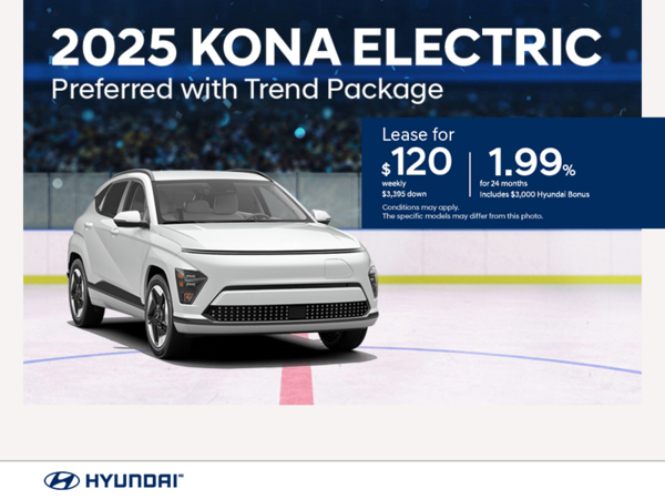 Get the 2025 Hyundai KONA Electric