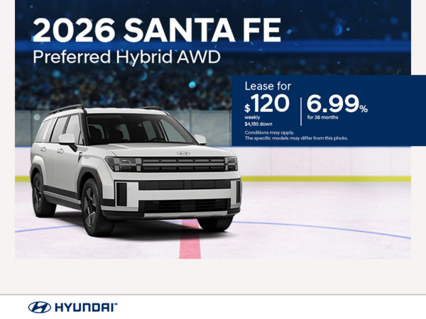 Get the 2026 Hyundai Santa Fe Hybrid