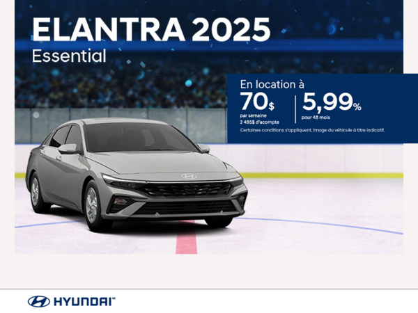 Procurez-vous le Hyundai Elantra 2025