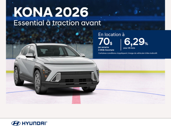 Procurez-vous le Hyundai Kona 2026