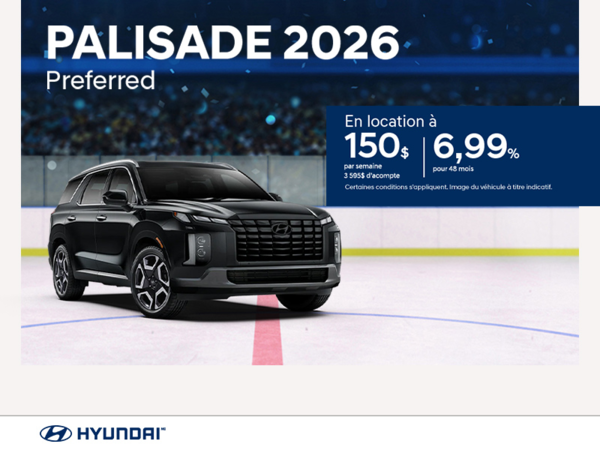 Procurez-vous le Hyundai Palisade 2026