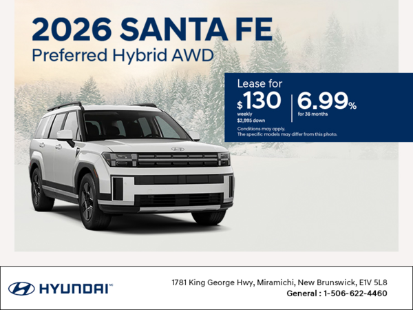 Get the 2026 Hyundai Santa Fe Hybrid