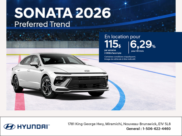 Procurez-vous le Hyundai Sonata 2026