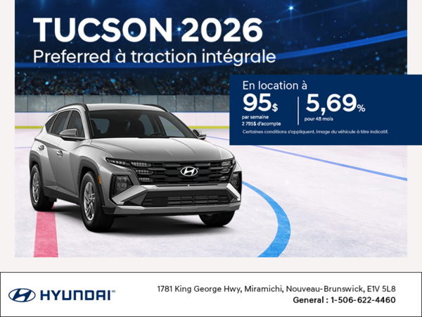 Procurez-vous le Hyundai Tucson 2025
