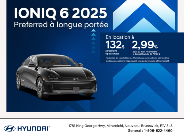 Procurez-vous le Hyundai Ioniq 6 2025