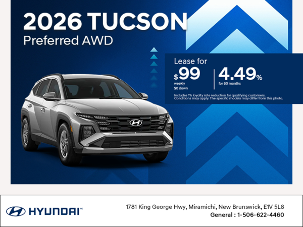 Get the 2026 Hyundai Tucson