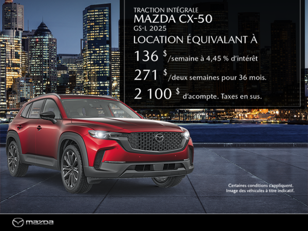 Procurez-vous le Mazda Cx-50 2025