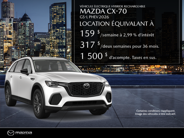 Procurez-vous le Mazda Cx-70 Hybride Rechargeable 2026