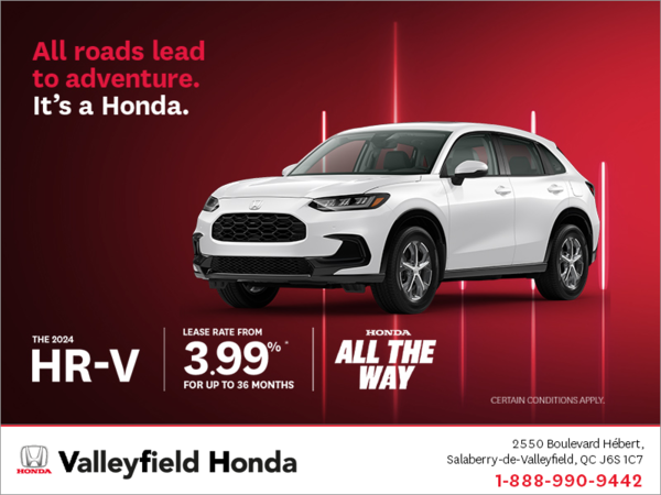 Obtenez le Honda HR-V 2024 !
