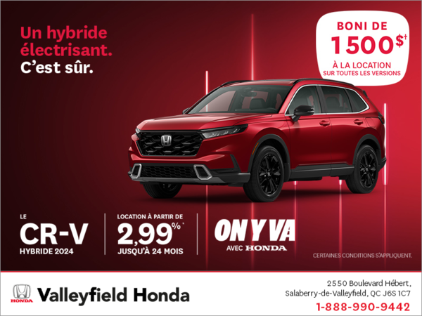 Obtenez le Honda CR-V 2024 !