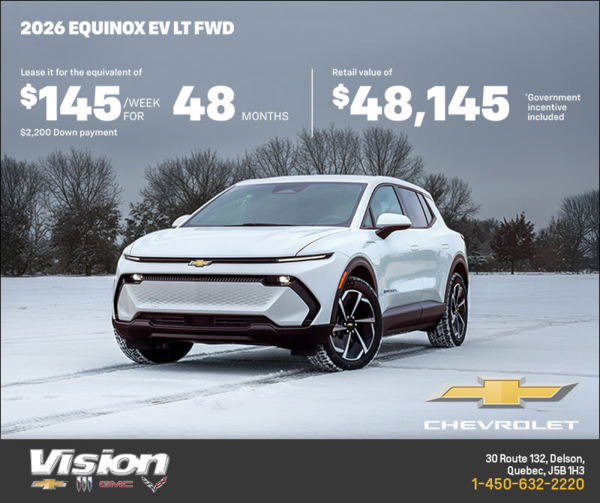 Get the 2026 Chevrolet Equinox EV