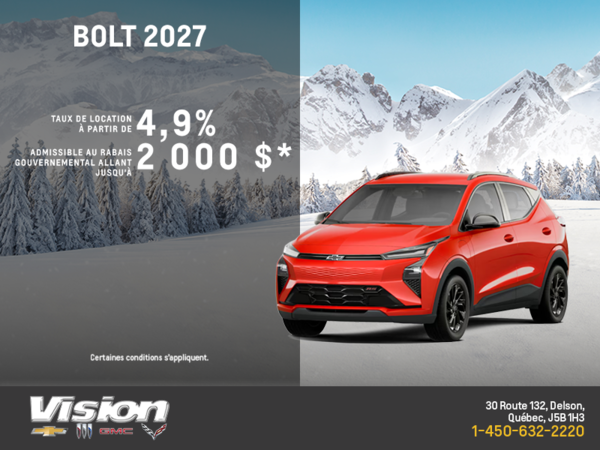 Procurez-vous le Chevrolet Bolt 2027