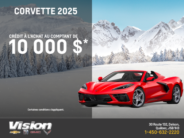 Procurez-vous le Chevrolet Corvette 2025