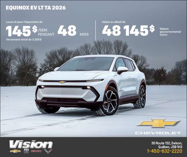 Procurez-vous le Chevrolet Equinox EV 2026