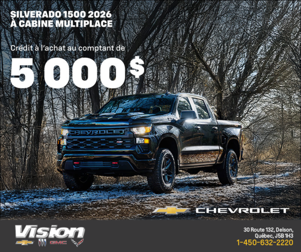 Procurez-vous le Chevrolet Silverado 1500 2026