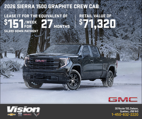 The 2026 GMC Sierra 1500 Graphite