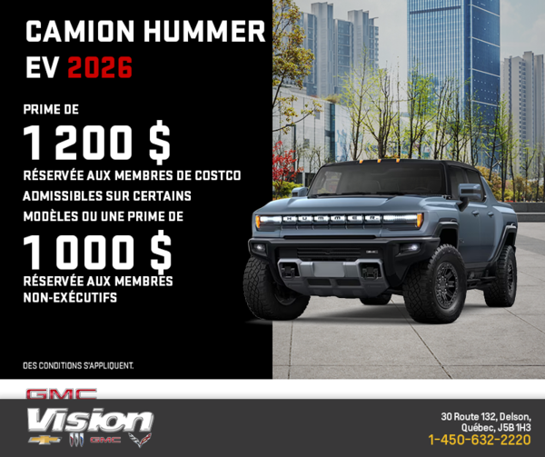 Le GMC Camion Hummer EV 2026