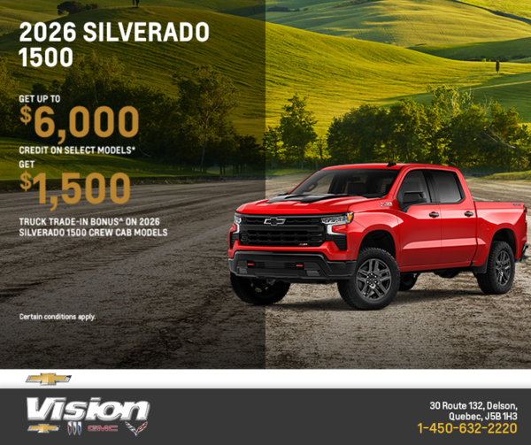 Get the 2026 Chevrolet Silverado 1500