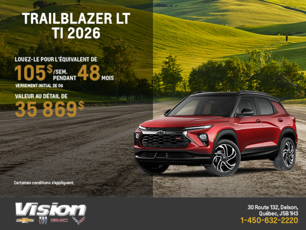Le Chevrolet Trailblazer LT TI 2026