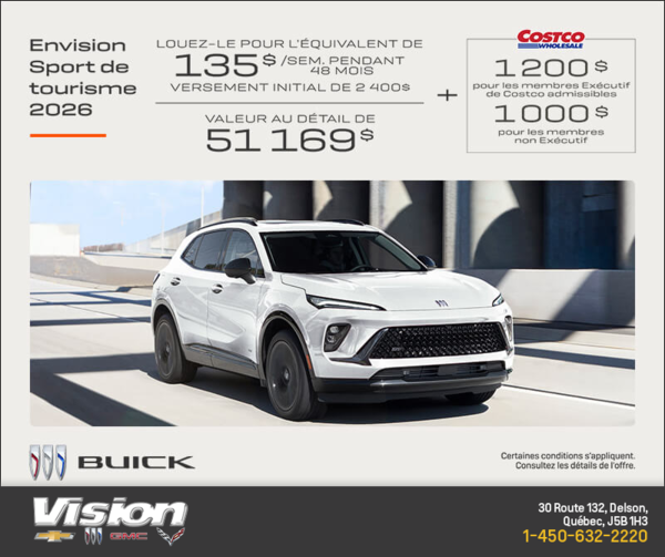Procurez-vous la Buick Envision 2026