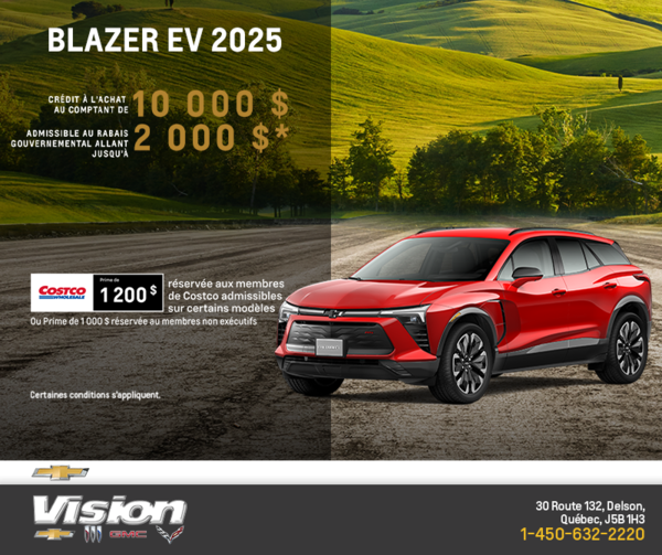 Procurez-vous le Chevrolet Blazer EV 2025