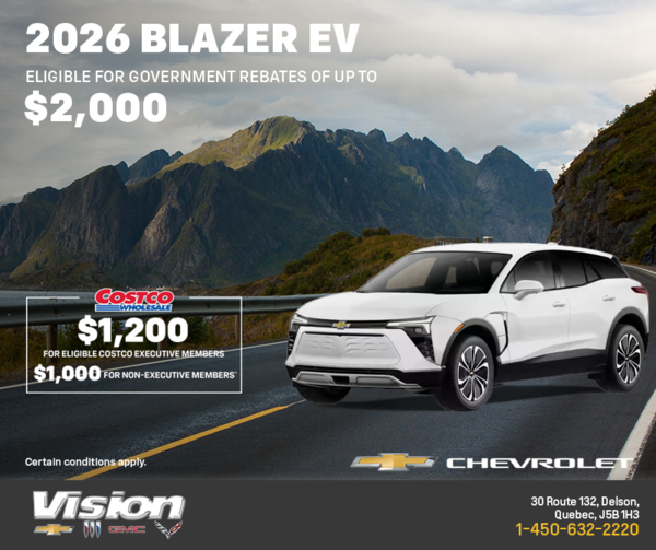 Get the 2026 Chevrolet Blazer EV