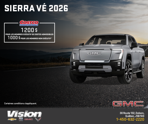 Le GMC Sierra VÉ 2026