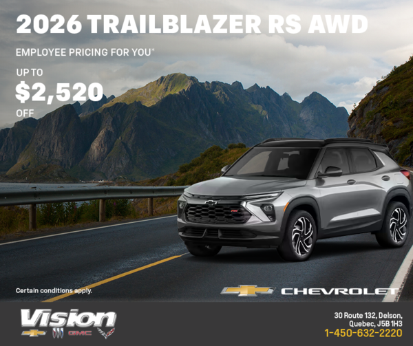 Get the 2026 Chevrolet Trailblazer