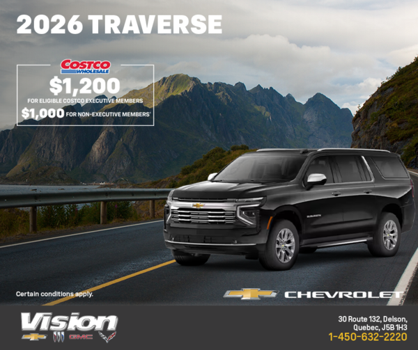 Get the 2026 Chevrolet Traverse