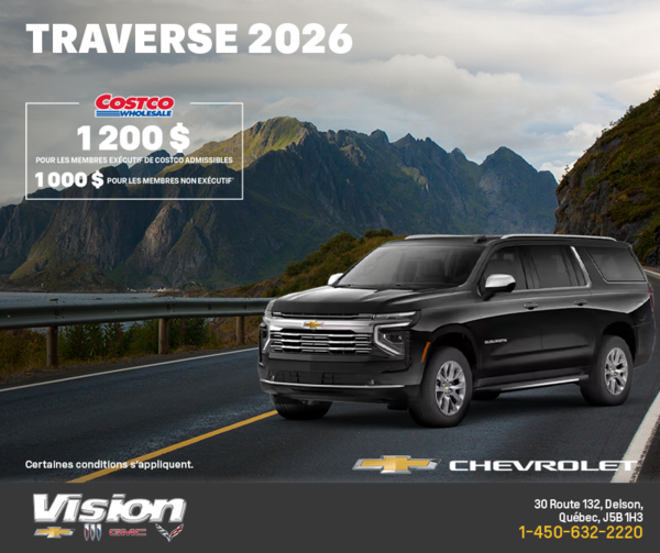 Le Chevrolet Traverse 2026