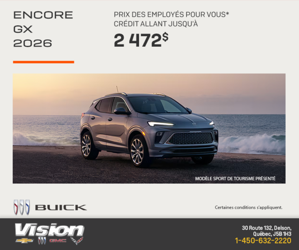 Procurez-vous la Buick Encore Gx 2026