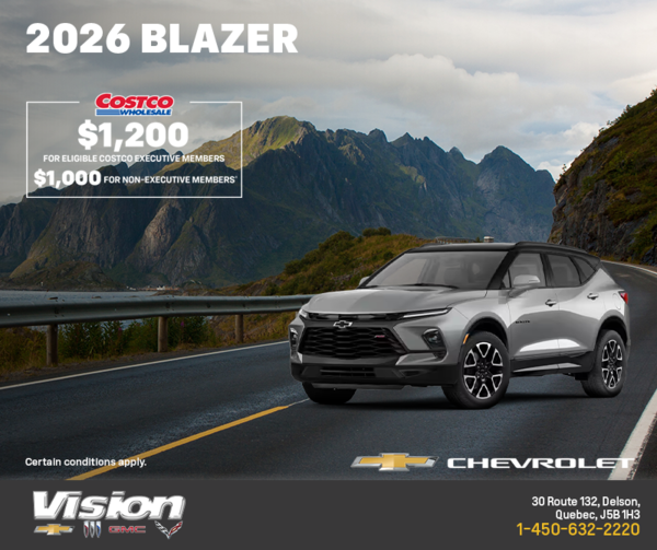 Get the 2026 Chevrolet Blazer