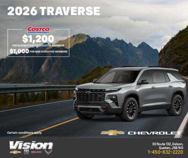 Get the 2026 Chevrolet Traverse