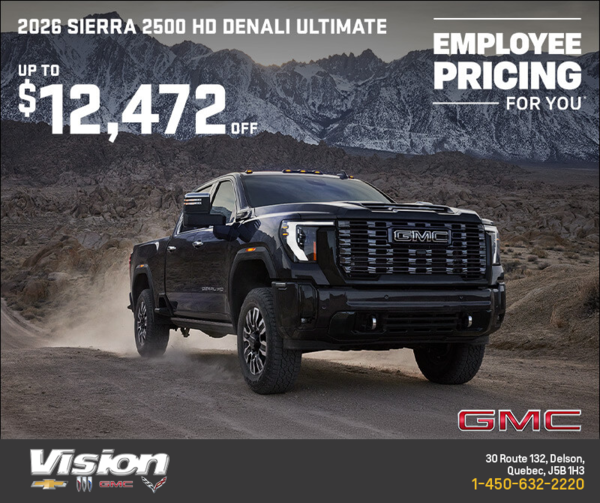 The 2026 GMC Sierra 2500 HD Denali Ultimate