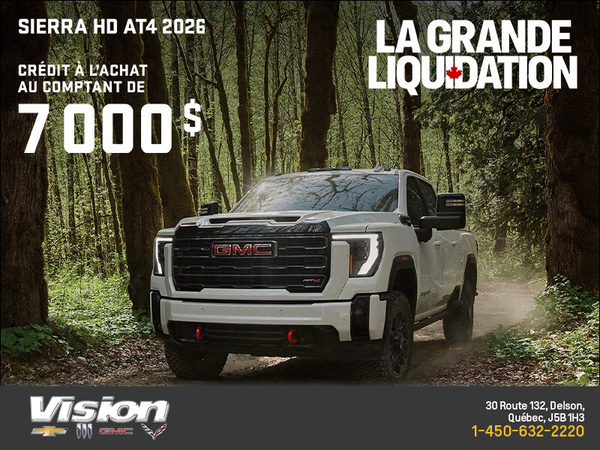 Le GMC Sierra HD AT4 2026