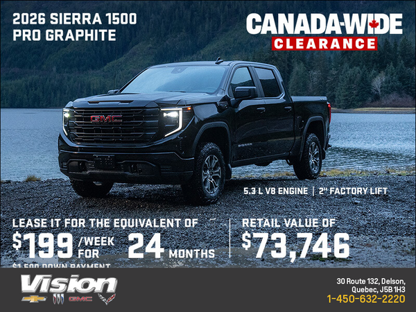 The 2026 GMC Sierra 1500 Pro Graphite Crew Cab