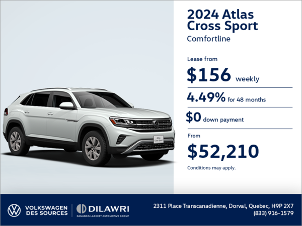 Get the 2024 Volkswagen Atlas Cross Sport