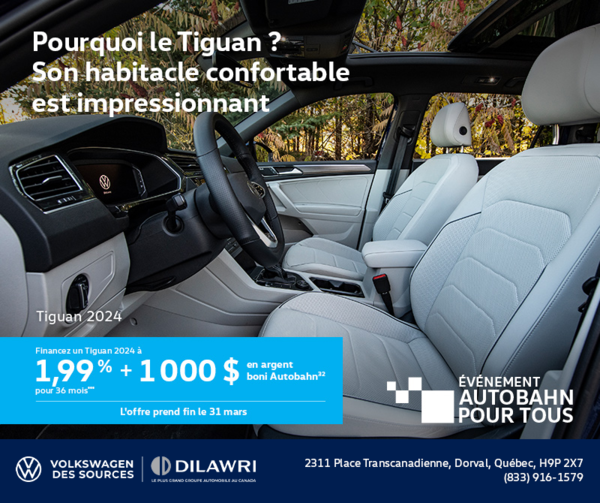 Procurez-vous le Volkswagen Tiguan 2024