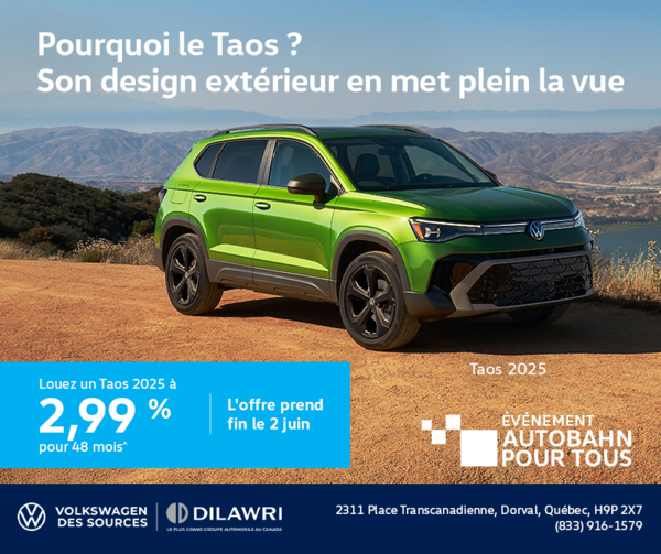 Procurez-vous le Volkswagen Taos 2025