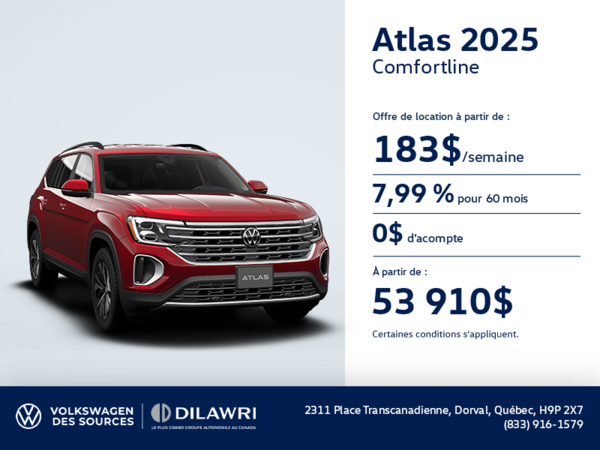 Procurez-vous le Volkswagen Atlas 2025