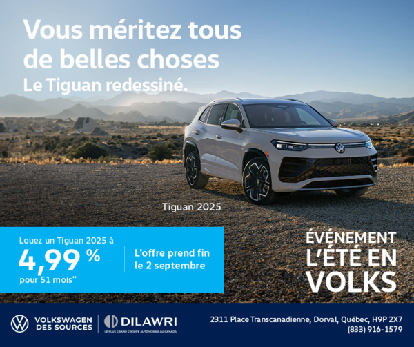 Procurez-vous le Volkswagen Tiguan 2025